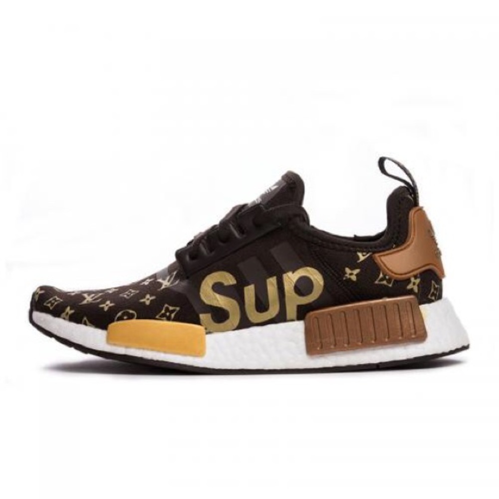 Adidas NMD Louis Vuitton X Supreme style shoes